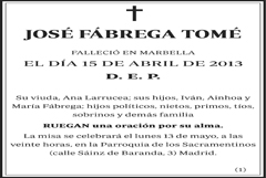 José Fábrega Tomé